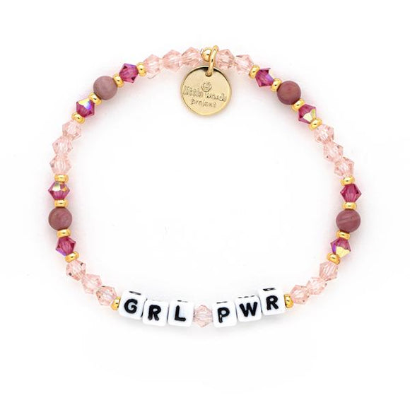 Little Words Project - Double Pink Bead/Crystal