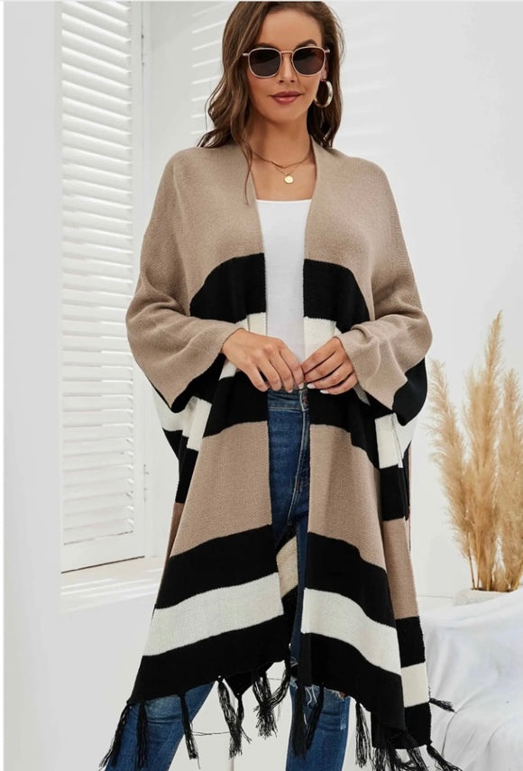 Cozy Chic Tassel Cardigan Sweater