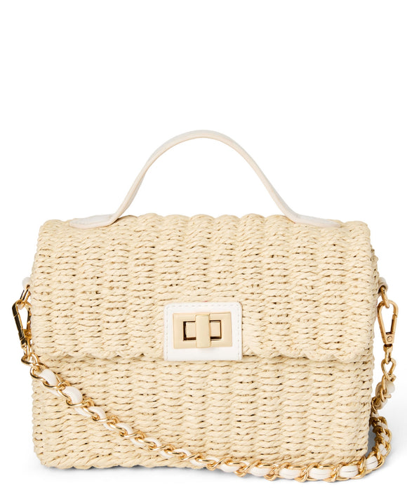 Rosella Turn Lock Straw Crossbody