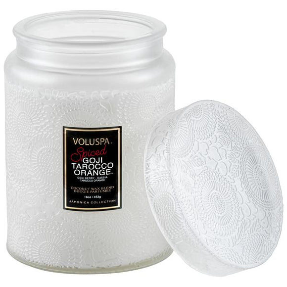 Voluspa Spiced Goji Tarocco Orange Candles